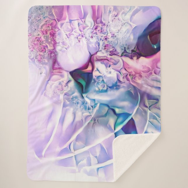 Cobertor Sherpa Pastel Cat Dreamscape (Frente)