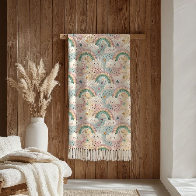 Cobertor Sherpa Pastel Clouds Blanket Sherpa Hug for Little Stars (Pastel Clouds Blanket Sherpa Hug for Little Stars)