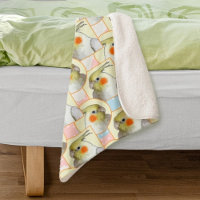 Pastel Cockatiel Pet Bird Amarelo Pink Blue Kids"