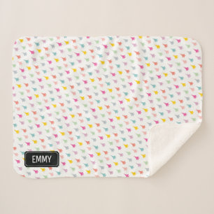 Cobertor Sherpa Pastel F-15E - Foco De Eagle Fighter Personalizado