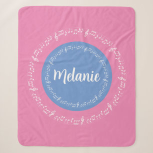 Cobertor Sherpa Pastels Sherpa Blanket com nome personalizado