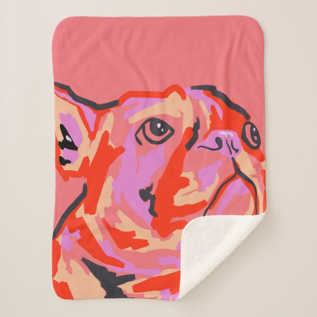 Cobertor Sherpa Patch pawsitivo (Frente)