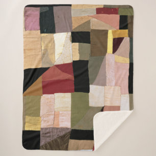 Cobertor Sherpa Patchwork (Creme do Filho) Sonia Delaunay