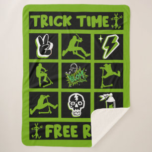 Cobertor Sherpa patinete de estilo livre