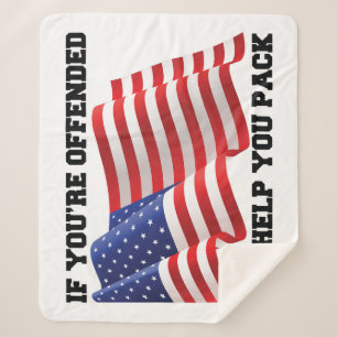 Cobertor Sherpa Patriota Americano