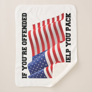 Cobertor Sherpa Patriota Americano