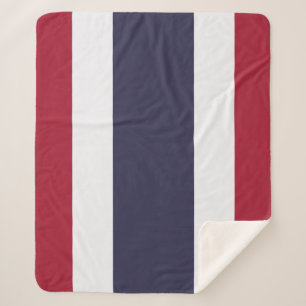 Cobertor Sherpa Patriótico com bandeira da Tailând