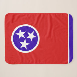 Cobertor Sherpa Patriótico Impressão do Estado do Tennessee