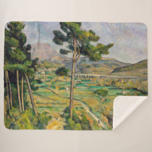 Cobertor Sherpa Paul Cezanne - Mont Sainte-Victoire e Viaduto