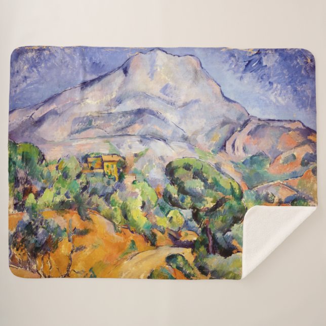 Cobertor Sherpa Paul Cezanne - Mont Sainte-Victoire, Tholonet Road (Frente (Horizontal))