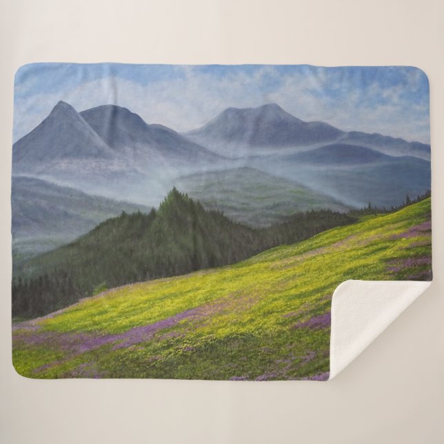 Cobertor Sherpa Paz No Vale (Frente (Horizontal))