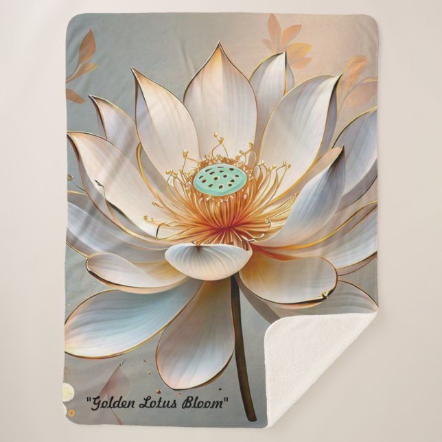 Cobertor Sherpa "Peaceful New Beginnings" (Frente)