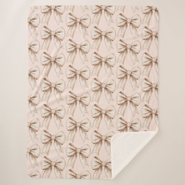 Cobertor Sherpa Peach Cream Arco Birthday (Frente)
