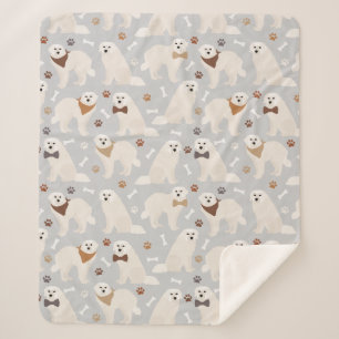 Cobertor Sherpa Peças Pirenéus excelentes e Ossos Sherpa Blanket