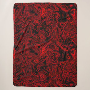 Cobertor Sherpa Pedra de Fogo Vermelho Laranja Sanguíneo 3
