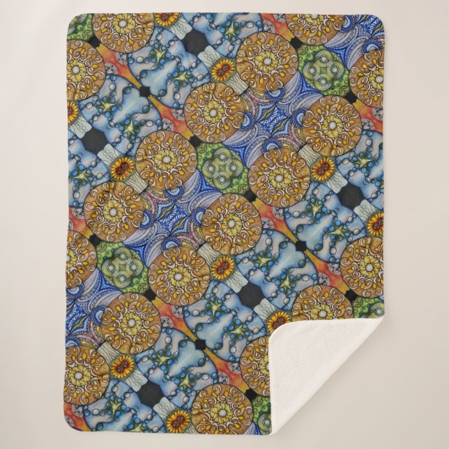 Cobertor Sherpa Pedras Celtas (Frente)