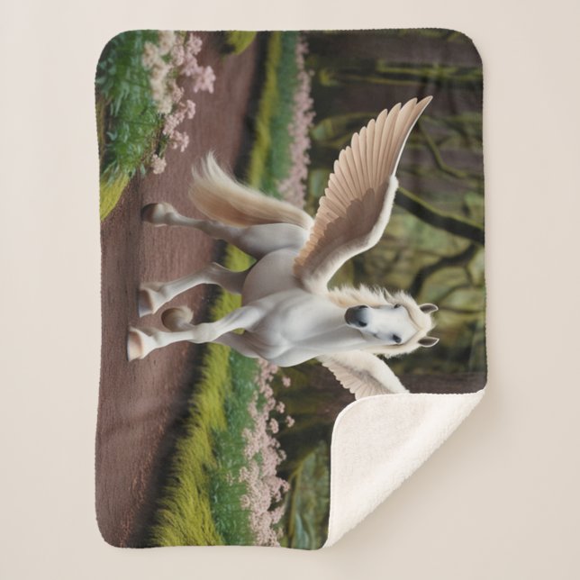 Cobertor Sherpa Pegasus Filly em Forest Walk (Frente)