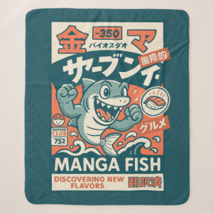 Cobertor Sherpa Peixe Mangá