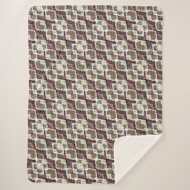 Cobertor Sherpa pele de cobra. (Frente)