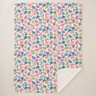 Cobertor Sherpa Pele de Peixe Aquarela