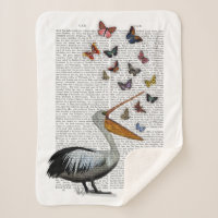 Pelican & Butterflies