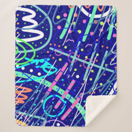 Cobertor Sherpa Pelo Céu Noturno