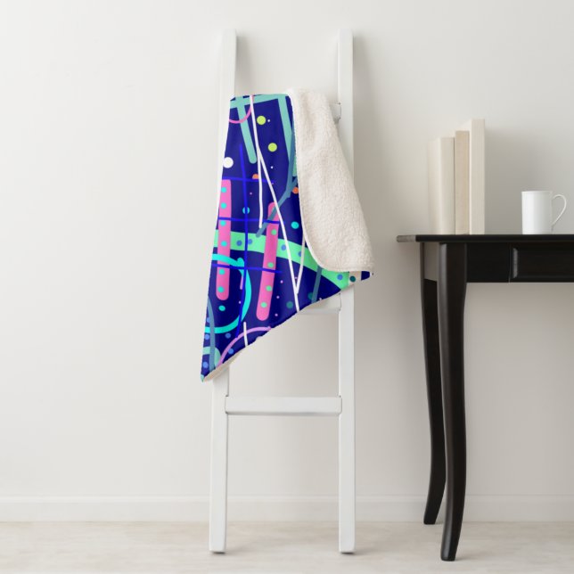 Cobertor Sherpa Pelo Céu Noturno (In Situ)