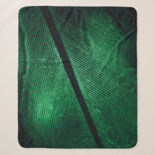 Cobertor Sherpa Pena Verde, Linda Textura Padrão.