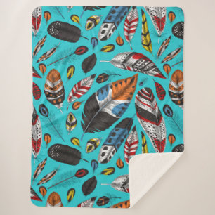 Cobertor Sherpa Penas coloridas