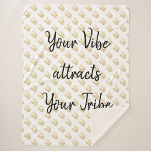 Cobertor Sherpa Penas Douradas