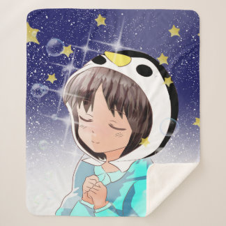 Cobertor Sherpa Penguin Dreams