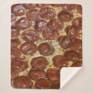 Cobertor Sherpa Pepperoni Pizza