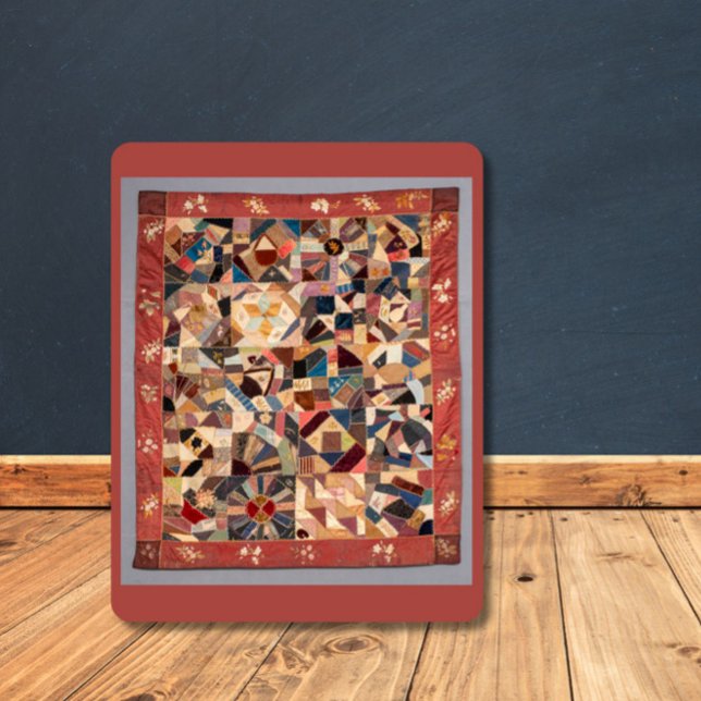 Cobertor Sherpa Pequena pintura russa de parada louca (Add retro flare + boho warmth to your home with this vintage patchwork quilt pattern sherpa blanket!)