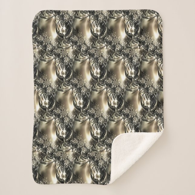 Cobertor Sherpa Pérolas Douradas (Frente)