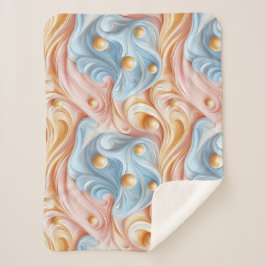 Cobertor Sherpa Pérolas nas Ondas de Serenidade