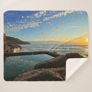 Cobertor Sherpa Perranporth Beach Piscina no Sunset