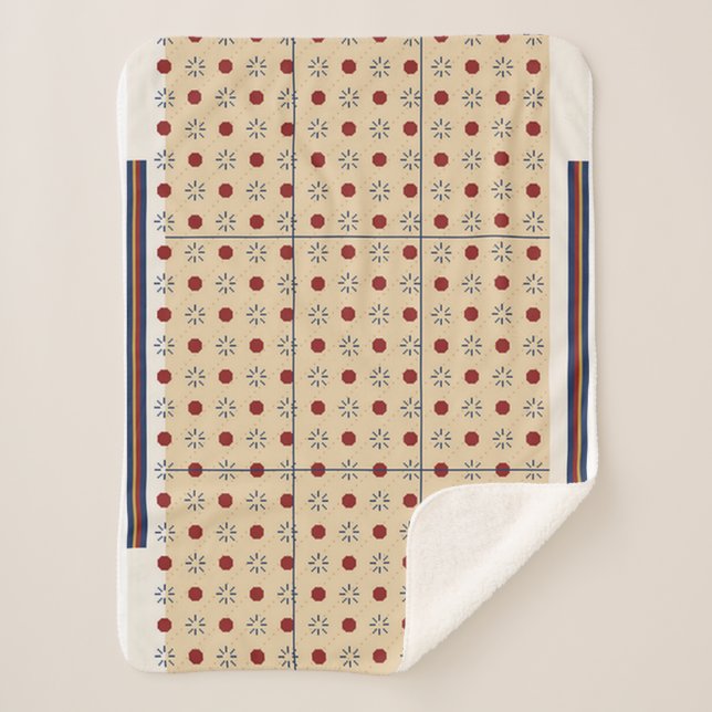 Cobertor Sherpa Persian Carpet Pattern  (Frente)