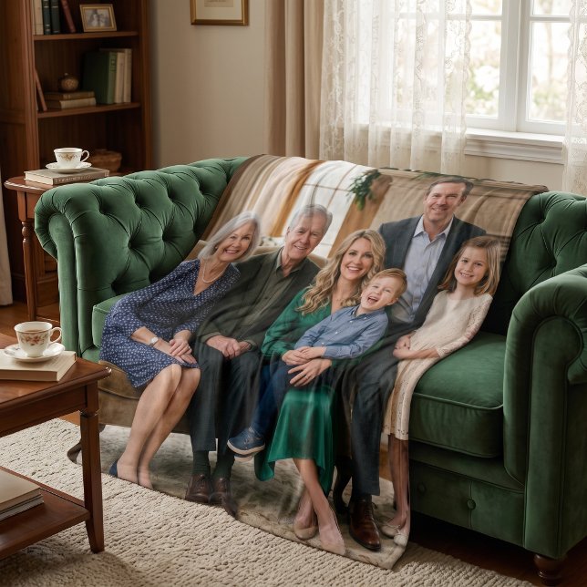 Cobertor Sherpa Personalizado de Retrato Clássico  (The perfect personalized gift for every special occasion.)