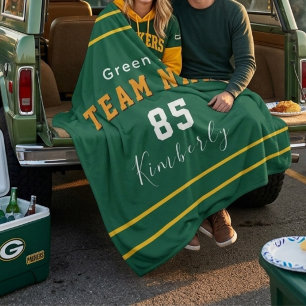 Cobertor Sherpa Personalizado Green Bay Futebol Personalizado