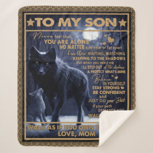 Cobertor Sherpa Personalizado Para Meu Filho, Presente De Aniversá