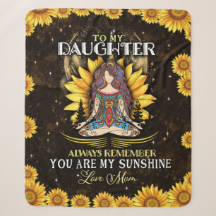 Cobertor Sherpa Personalizado Para Minha Filha, Amor Da Mãe
