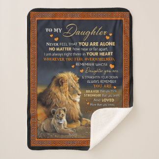 Cobertor Sherpa Personalizado Para Minha Filha Do Pai,