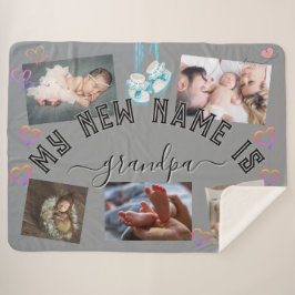 Cobertor Sherpa ✨ Personalizar meu NOVO NOME É O VOVÔ