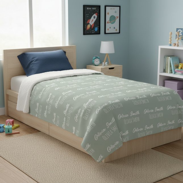 Cobertor Sherpa Personalized baby blanket, coming home photo  (Criador carregado)