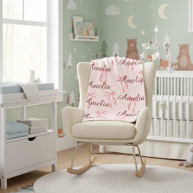 Cobertor Sherpa Personalized Baby Name Blanket – Custom Gift (Criador carregado)