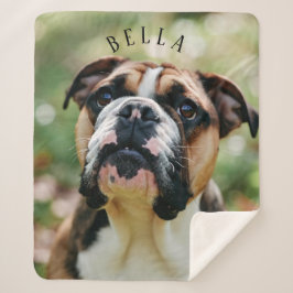 Cobertor Sherpa Personalized Beloved Pet