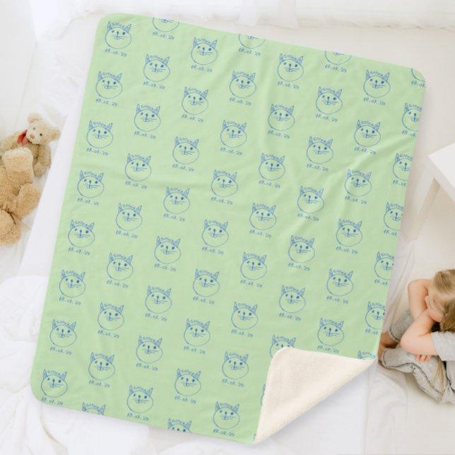 Cobertor Sherpa Personalized children's blanket, custom blanket  (Criador carregado)