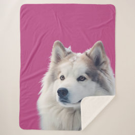 Cobertor Sherpa Personalized Dog Photo Blanket