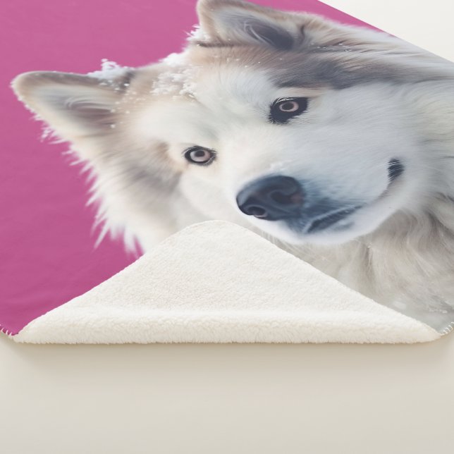 Cobertor Sherpa Personalized Dog Photo Blanket (3/4)