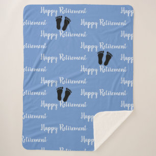 Cobertor Sherpa Pés-Pés-Pó Azul